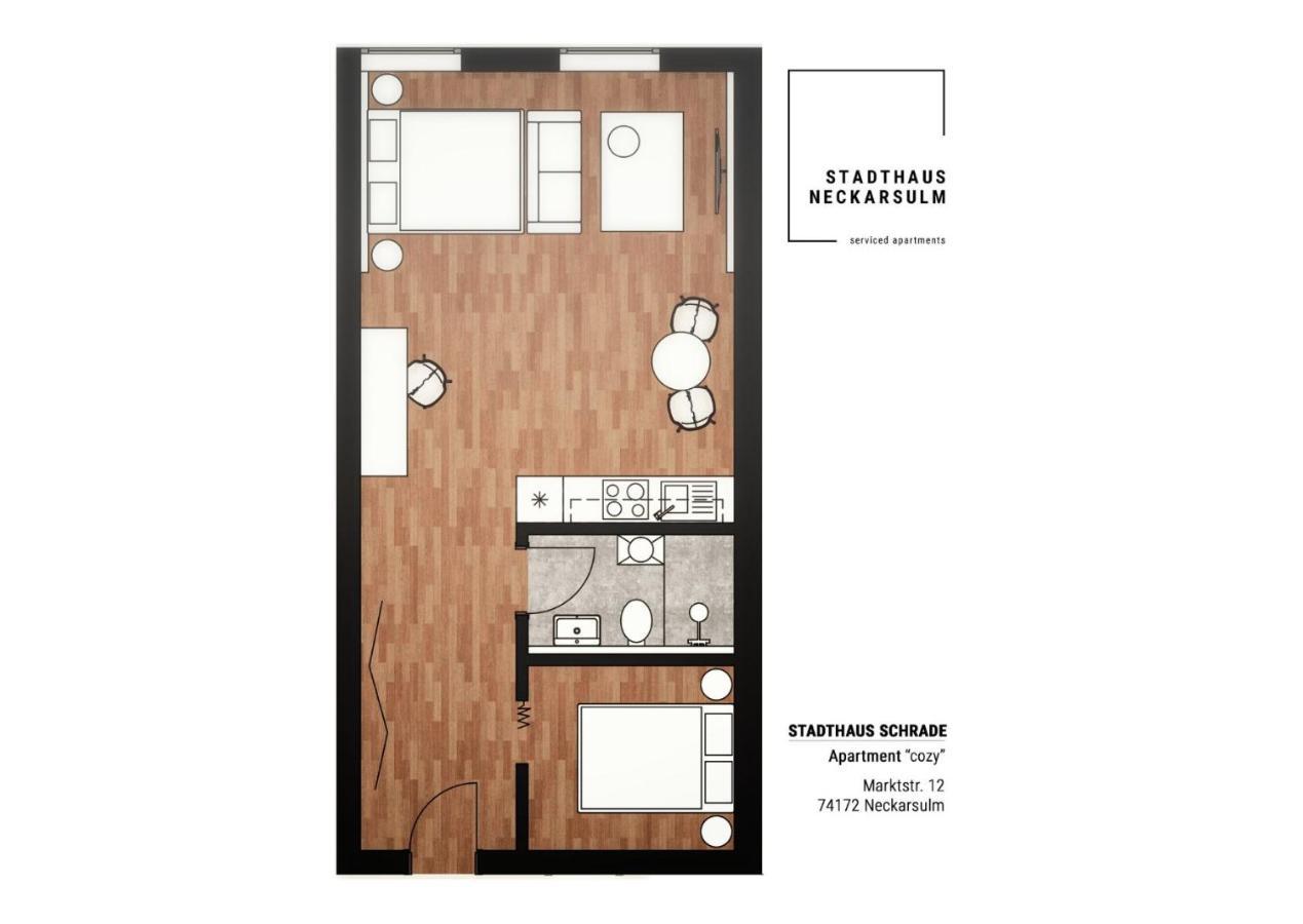 Stadthaus Neckarsulm Serviced Apartments - Stadthaus Schrade Exterior photo